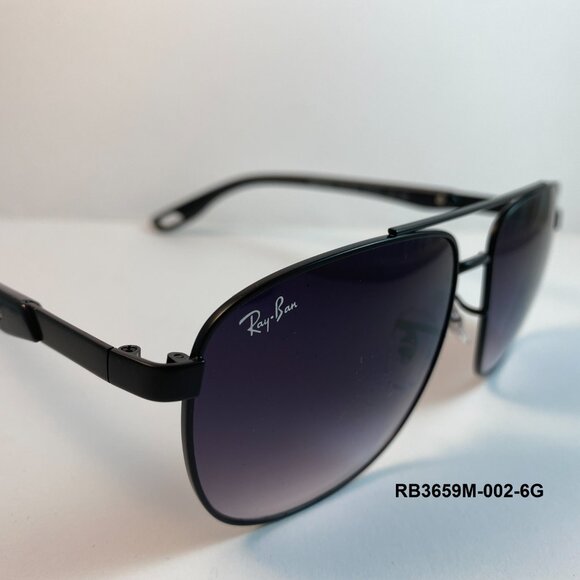 NEW/ RAY BAN RB3659M Ferrari Sunglasses Black Grey Gradient Lens Italy Made - Picture 3 of 12